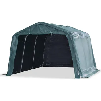 Mobilní přístřešek pro zvířata PVC 550 g/m² 3,3x4,8m tm. zelený