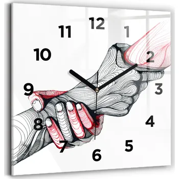 Hodiny Nástěnné hodiny Wallfluent černé 30 cm