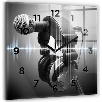 Hodiny Nástěnné hodiny Wallfluent černé 30 cm