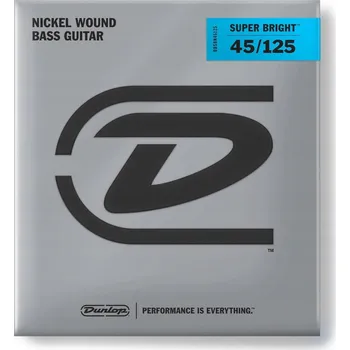 Příslušenství pro strunný nástroj Dunlop Struny na baskytaru Super Bright 5 Nickel 045-125