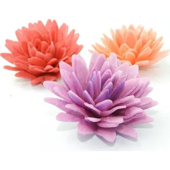 Jedlá dekorace na dort Dortisimo Dekorace z jedlého papíru Sedmikráska ponponková mix (12 ks)