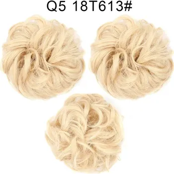 Příčesek Gumička na messy drdol s umělými vlasy | syntetické vlasy - 16