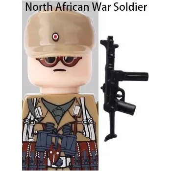 Vojenské figurky s válečnými zbraněmi | styl Lego - B18-36-2