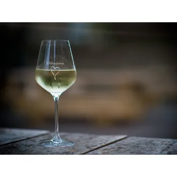 Svatební dekorace Děkujeme - 2 sklenice na víno