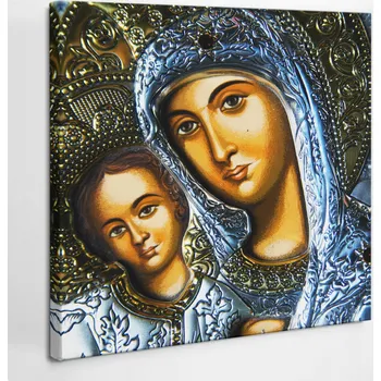 Obraz Plátěný obraz na rámu Panna Maria s Ježíšem 40x40 cm