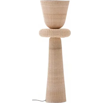 Stojací lampa Ratanová stojací lampa Kave Home Neuda 140 cm