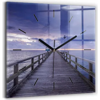 Hodiny Nástěnné hodiny Wallfluent modré 30 cm