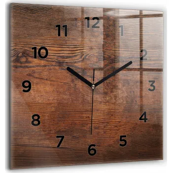 Hodiny Nástěnné hodiny Wallfluent hnědé 60 cm