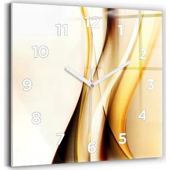 Hodiny Nástěnné hodiny Wallfluent žluté 30 cm