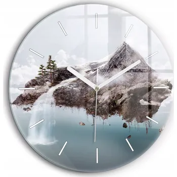 Hodiny Nástěnné hodiny Wallfluent hnědé 60 cm