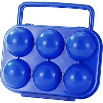 Svačinový box Cestovní obal na vejce | plastový box na vajíčka - Modrá