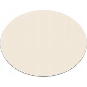 Koberec MĚKKÝ KOBEREC SHAGGY DO OBÝVACÍHO POKOJE LOŽNICE kulatý 100 HLADKÝ krémový #P082