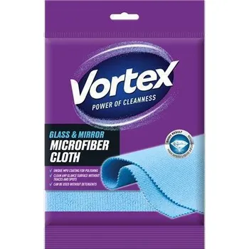 Papírový kapesník Vortex Čisticí hadřík Glass and Mirror, modrá, mikrovlákno, 35 x 35 cm, 1 ks, VORTEX CLOTH130GMVORTEXNEW 556355