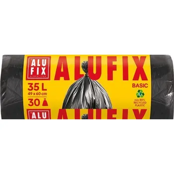 Pytle na odpadky Alufix Pytle na odpadky Economy, černá, 35 l, 30 ks, ALUFIX XMS3530ECONNEW ,balení 30 ks 556357