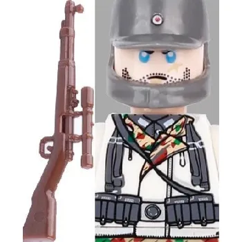 Figurka Vojenské figurky s válečnými zbraněmi | styl Lego - fialový