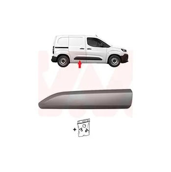 Lišta karosérie Ozdobná / ochranná lišta, dveře VAN WEZEL 0991406