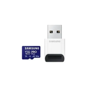Paměťová karta Karta paměťová SAMSUNG PRO Plus microSDXC 128GB U3 A2 V30 se čtečkou