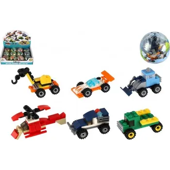 ostatní stavebnice Teddies Stavebnice dopravní prostředek plast 6 cm mix druhů v kouli