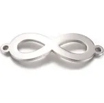 Přívěsek z nerezové oceli se dvěma očky-nekonečno 28,5x9,5x1 mm