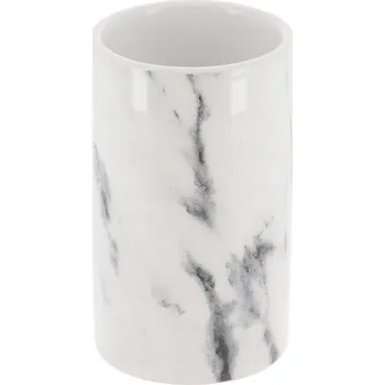 Držák na kartáček Kelímek na zubní kartáčky kulatý keramický