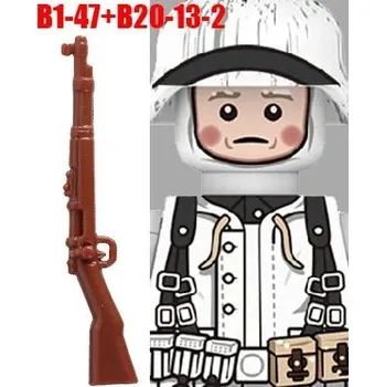 Figurka Vojenské figurky s válečnými zbraněmi | styl Lego - modrý