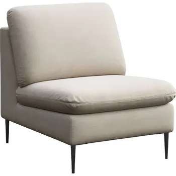 Křeslo Rodier Světle béžové čalouněné křeslo Belle