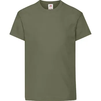 Chlapecké tričko Fruit of the Loom Dětské triko 61-019-0 Classic Olive 104