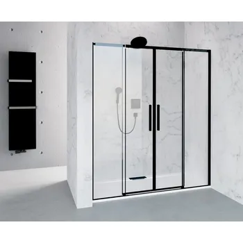 Polysan Altis Black Posuvné dveře 1670-1710mm, výška 2000mm, čiré sklo, AL4412B