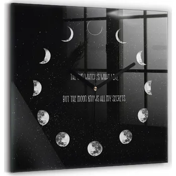 Hodiny Nástěnné hodiny Wallfluent černé 30 cm