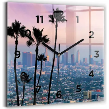 Hodiny Nástěnné hodiny Wallfluent černé 30 cm