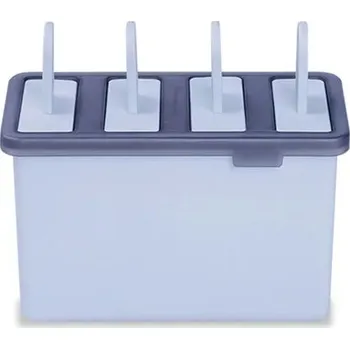 fomička na zmrzlinu Forma na nanuky | tvořítko na zmrzlinu, čtyřmístné - Modrá