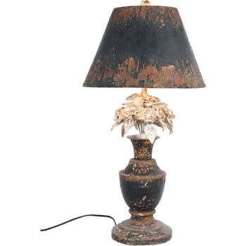 Dekorativní svítidlo Kovová stolní vintage lampa s patinou – 36x73 cm + doprava zdarma