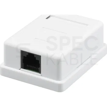 Elektrická zásuvka Zásuvka NEKU CAT6 UTP 1 x RJ45 na omítku bílá 37N241002