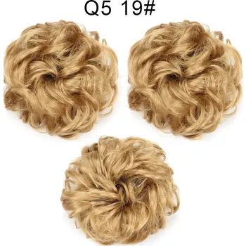 Příčesek Gumička na messy drdol s umělými vlasy | syntetické vlasy - 17