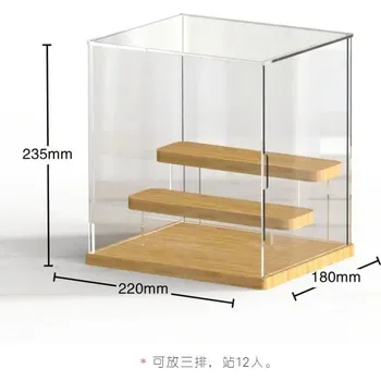 Úložný box Úložný box na hračky s akrylovým krytem - 3 vrstvy