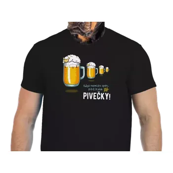 Vtipné tričko Bastard: Pivečky