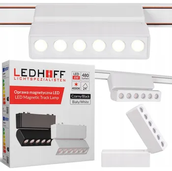 LED reflektor do magnetické lišty 6W BÍLÁ 4000K nastavitelné svítidlo