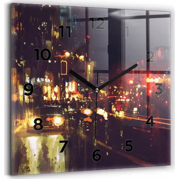 Hodiny Nástěnné hodiny Wallfluent černé 30 cm