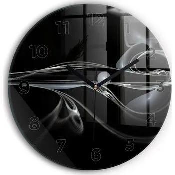 Hodiny Nástěnné hodiny Wallfluente černé 30 cm