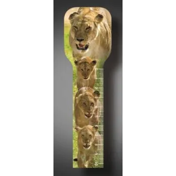 pravítka 3D záložka, pravítko, násobilka- LVICE hnědé, 1 kus