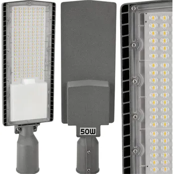 Venkovní osvětlení BERGE LED pouliční hliníková lampa 50W - 6000lm MP0470