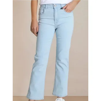 Dámské džíny Sinsay - Rozšířené džíny s vysokým pasem - modrá - 787DB-05J - 787DB-05J-34