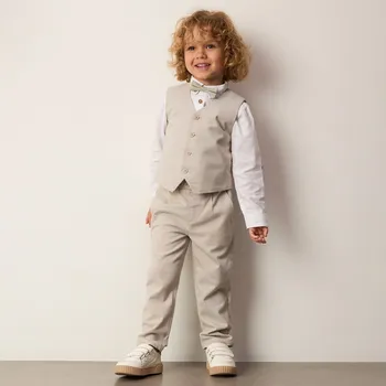 Chlapecká bunda Reserved - Elegantná vesta - béžová - 296CJ-80X - 296CJ-80X-80