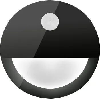 LED panel Schodišťové osvětlení s POHYBOVÝM SENZOREM ČERNÉ 230V LED NEUTRÁLNÍ BÍLÁ 4500K