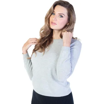 Dámský svetr Duuree.cz Kašmírový svetr Sophia Barva: Světle šedá, Velikost: 2XL