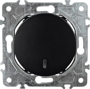 vypínač Elhard Kulaté tlačítko Rondo č.1/0So s LED kontrolkou, černé