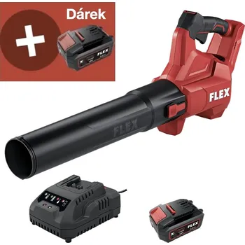 Sada nářadí FLEX GBL 790 18-EC + AP 18/5.0 + CA 18.0-LD, Aku fukar na listí 18 V (Verze: stroj, 1x baterie 5.0Ah, nabíječka + 1xbaterie zdarma jako dárek)