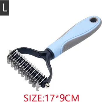 Péče o srst a drápky Kartáč na psy a kočky pro péči o srst - Modrá-L