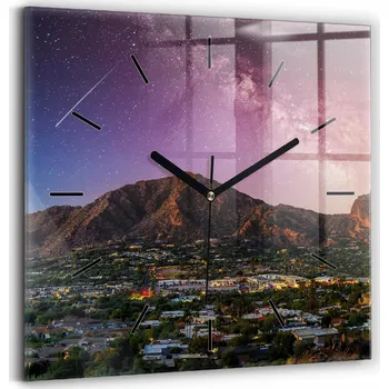 Hodiny Nástěnné hodiny Wallfluent černé 30 cm