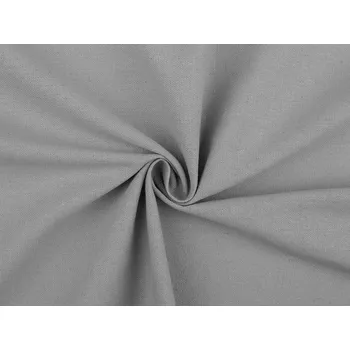 Bavlněná látka / imitace lnu Varianta: 9 (12) šedá světlá, Balení: 1 m